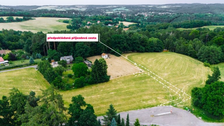 Prodej stavebního pozemku 2 203 m2, obec Kunice, Praha – východ